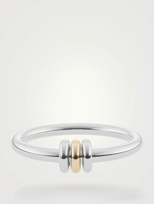 Sirius SG Silver And 18K Gold Ring