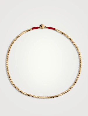 Gold-Tone Baby Bead Necklace