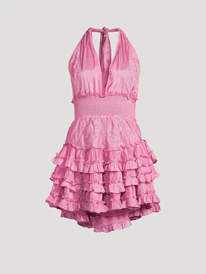 Quintelle Halter Mini Dress