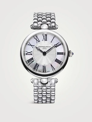 Classics Art Deco Mother Of Pearl Stainless Steel Watch