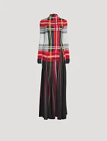 Maxi Dress Plaid Print