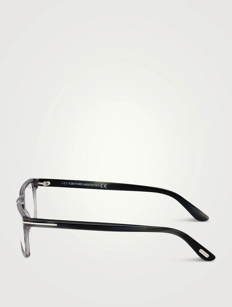 Rectangular Optical Glasses With Blue Block Lenses