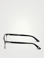 Rectangular Optical Glasses With Blue Block Lenses