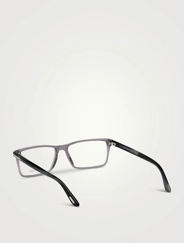 Rectangular Optical Glasses With Blue Block Lenses