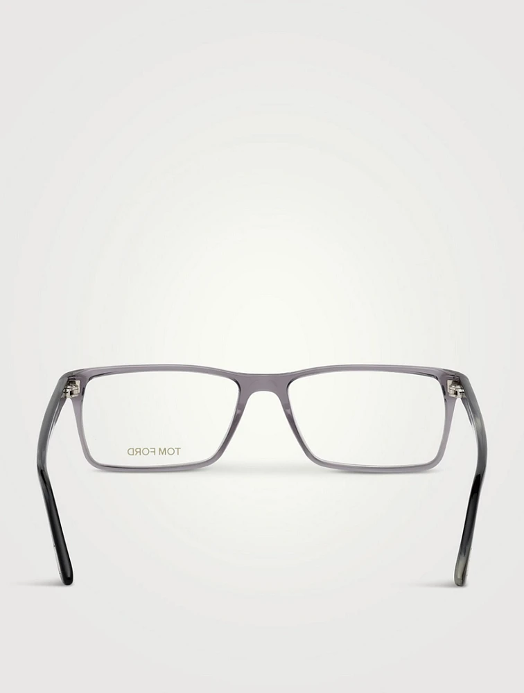 Rectangular Optical Glasses With Blue Block Lenses
