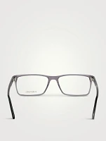 Rectangular Optical Glasses With Blue Block Lenses