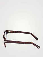Round Optical Glasses With Blue Block Lenses