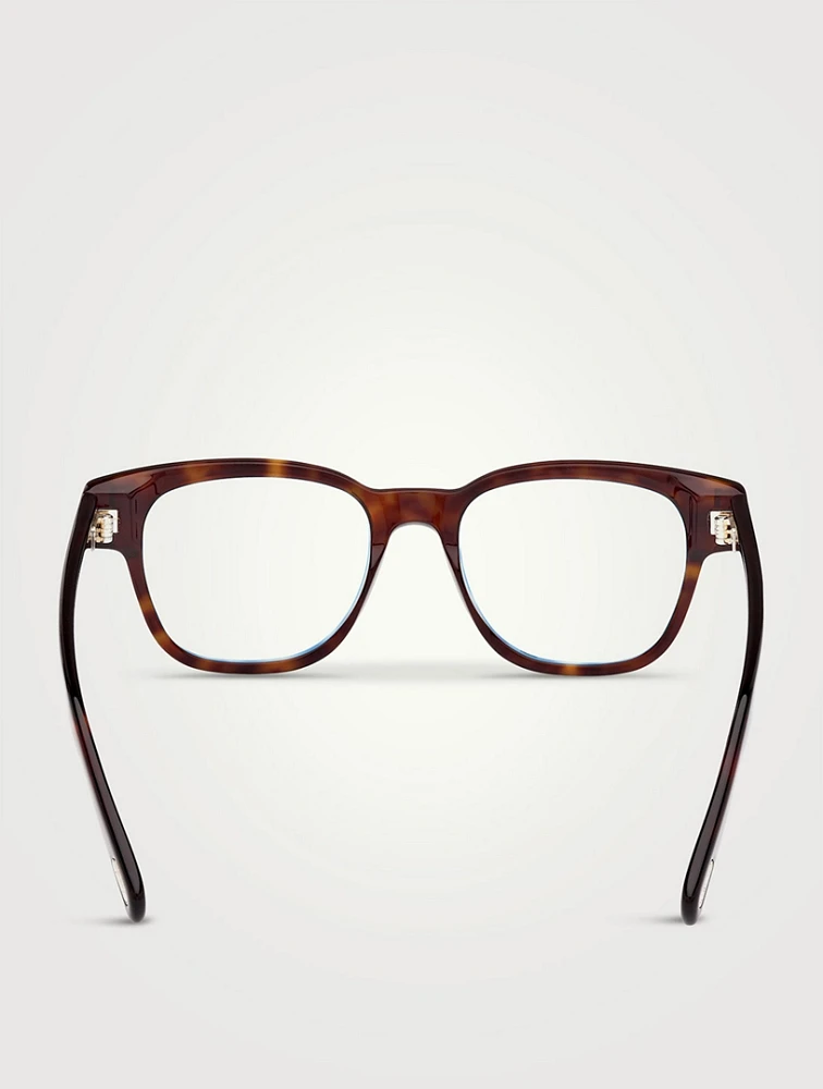Round Optical Glasses With Blue Block Lenses