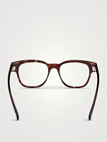 Round Optical Glasses With Blue Block Lenses