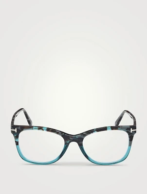 Round Optical Glasses With Blue Block Lenses