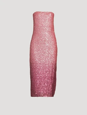 Stasia Ombré Sequin Midi Dress