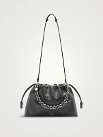 Large Flamenco Leather Purse With Donut Chain