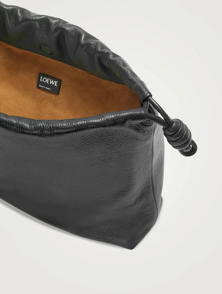 Large Flamenco Leather Purse With Donut Chain