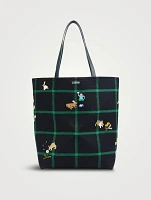 Loewe x Suna Fujita XL Puzzle Fold Tartan Tote Bag
