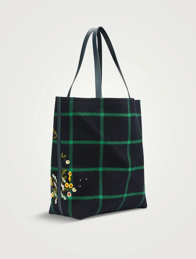 Loewe x Suna Fujita XL Puzzle Fold Tartan Tote Bag