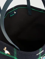 Loewe x Suna Fujita XL Puzzle Fold Tartan Tote Bag