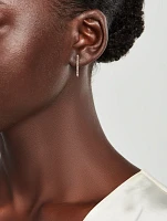 14K Gold Teardrop Fringe Earring With Diamonds