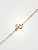14K Gold Diamond Cross Pendant Necklace