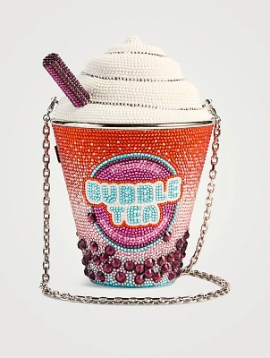 Frozen Drink Bubble Tea Crystal Clutch