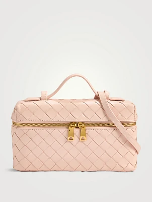 Bang Bang Intrecciato Leather Vanity Case