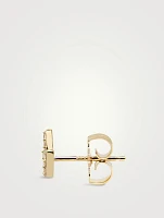 Aztec 14K Gold Right Zig Zag Single Stud Earring
