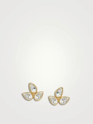 Bouquet 14K Gold Fleur De Lis Stud Earrings