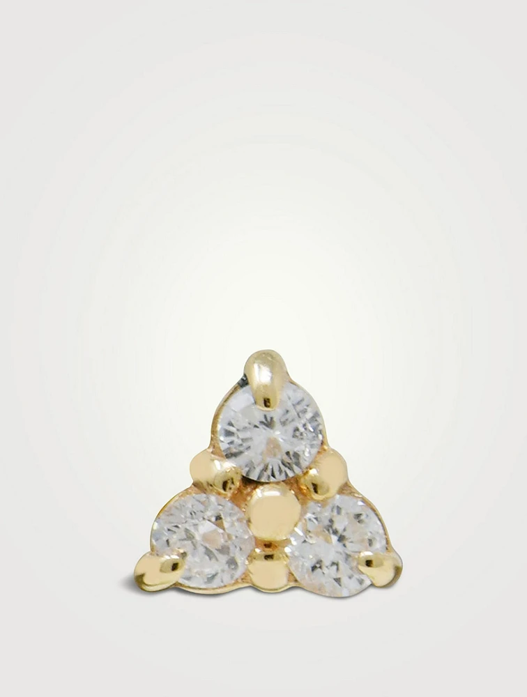 Cléo 14K Gold Trio Stud Earring