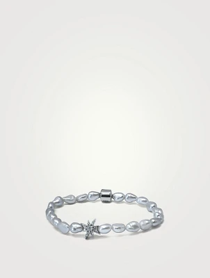 Bohème Silver Baroque Pearl Bracelet