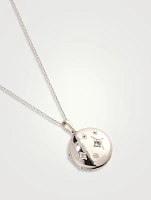 Jac+Jo Silver Gothic Star Locket Necklace