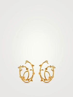 O Flower Earrings