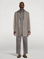 Delroy Wool Topcoat With Removable Bib