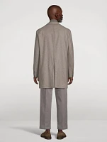 Delroy Wool Topcoat With Removable Bib