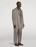 Delroy Wool Topcoat With Removable Bib