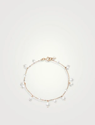 14K Gold Pearl Bubble Bracelet