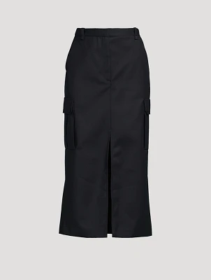 Paolina Cargo Midi Skirt
