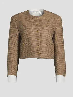 Cardinal Micro Houndstooth Jacket