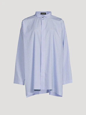 Poplin Shirt Stripe Print
