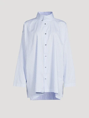 Poplin Shirt Stripe Print