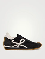Flow Runner Nylon And Suede Sneakers