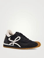 Flow Runner Nylon And Suede Sneakers