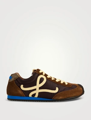 Ballet Runner 2.0 Nylon And Suede Sneakers