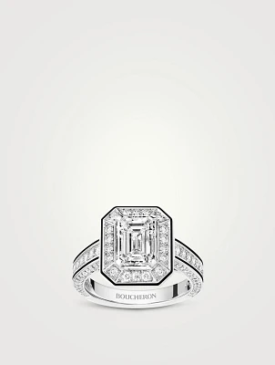 Vendôme Liseré White Gold Solitaire Diamond Ring