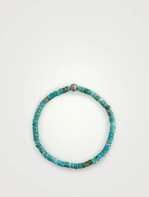 Turquoise Heishi Beaded Bracelet