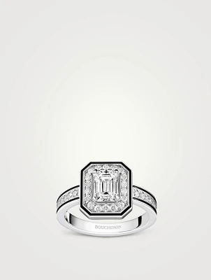 Vendôme Liseré White Gold Solitaire Diamond Ring