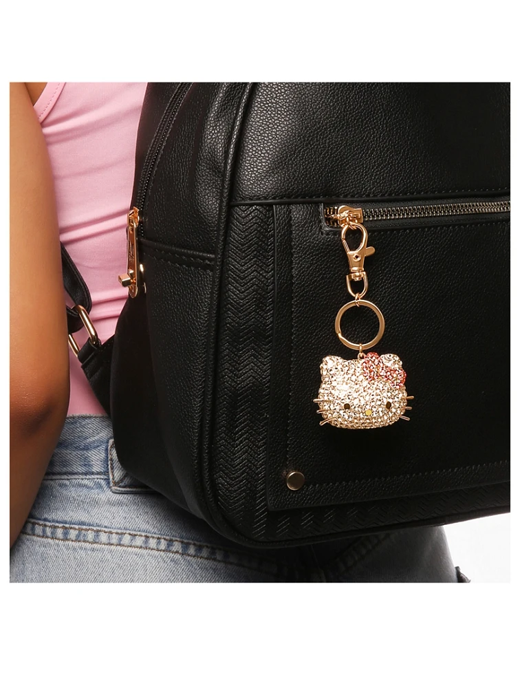 Hello Kitty Face 3D Pavé Keychain