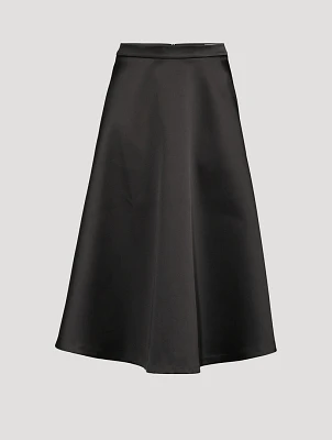 Satin Midi Skirt