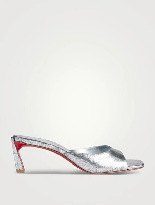 Condora Metallic Leather Mules