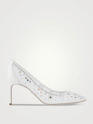 Cinderella Crystal Mesh Pumps
