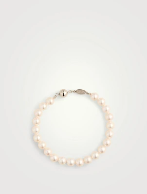 Classic 18K White Gold AA Akoya Pearl Bracelet