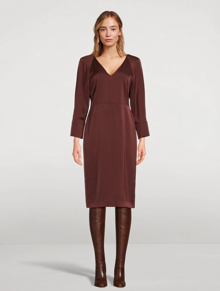 Crêpe Midi Dress